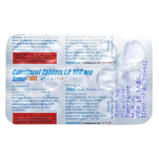 stiloz 100mg tablet 15's